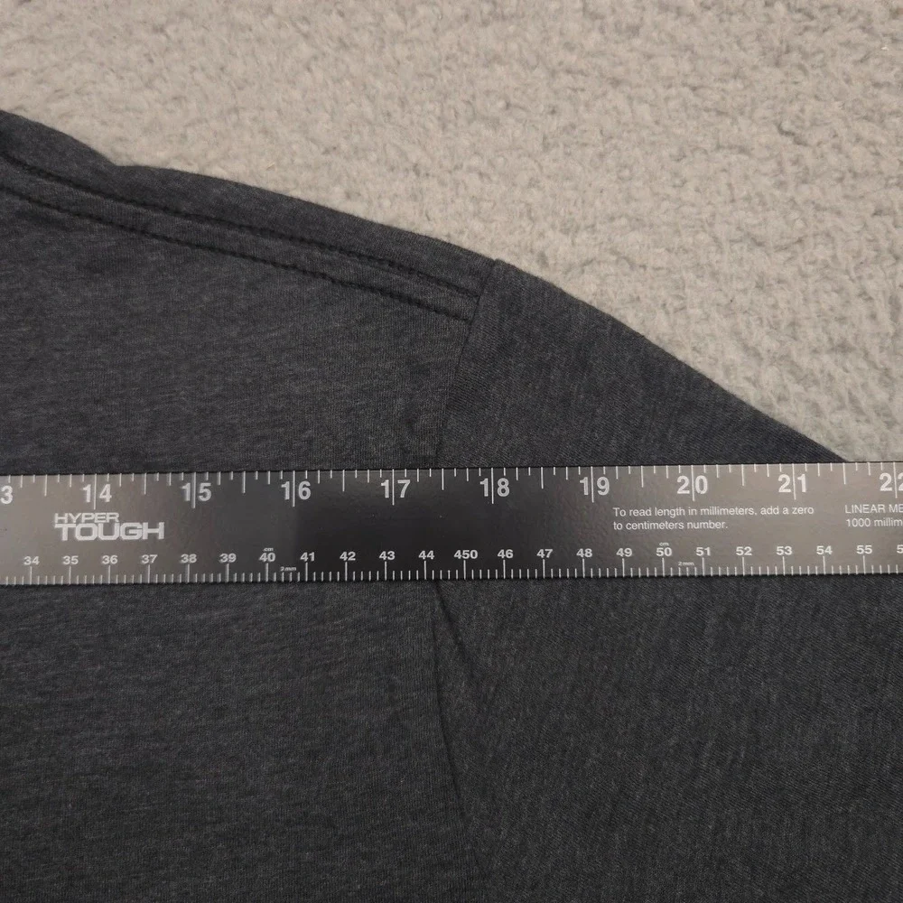 Under Armour T Shirt Loose Fit Cotton Blend Mens XL Charcoal Baseball Bubblegum